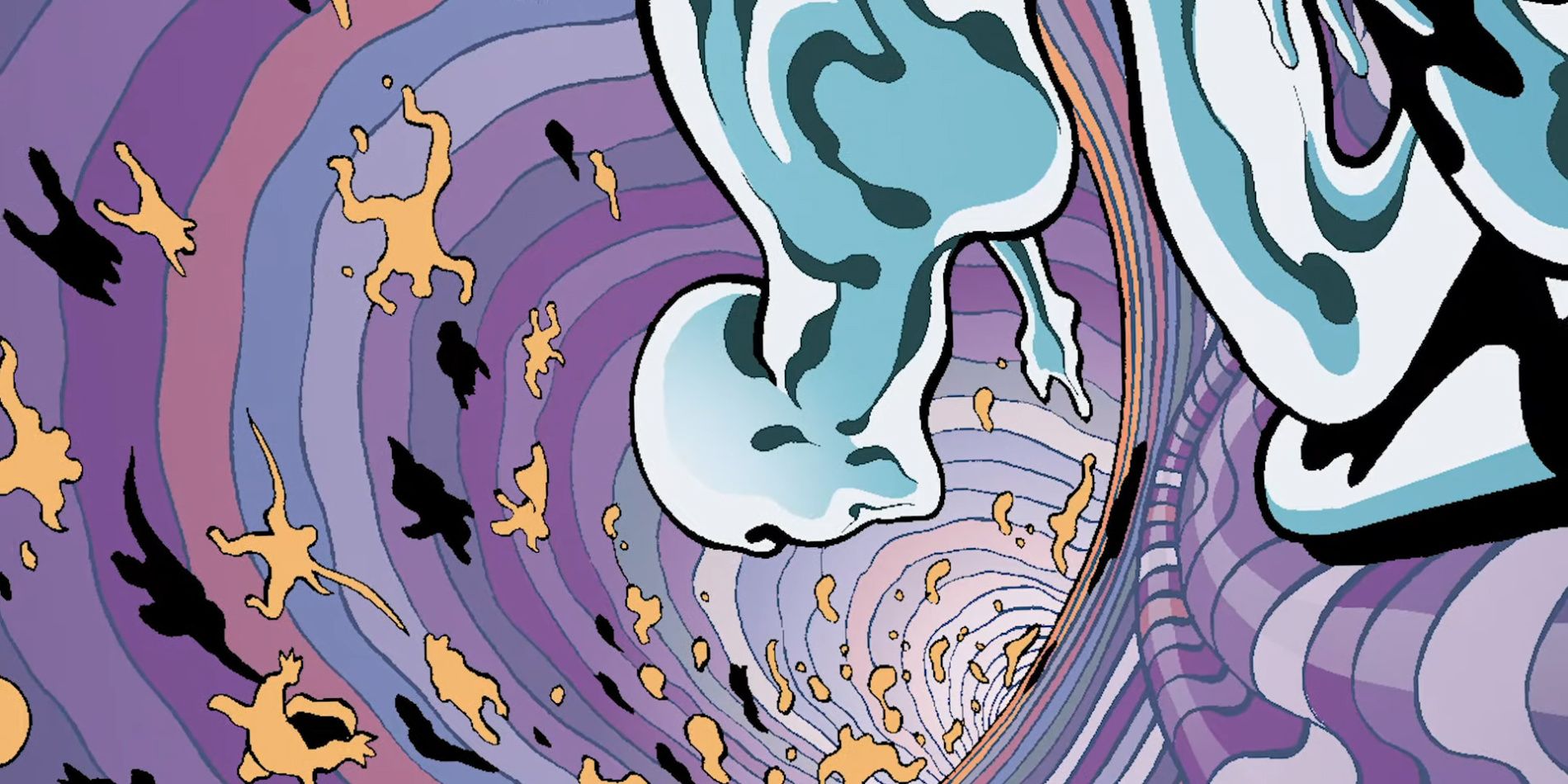A shot from Silver Surfer Black