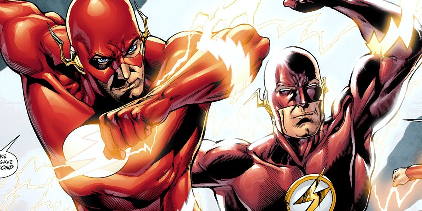 Flash - Barry Allen and Wally West running side by side