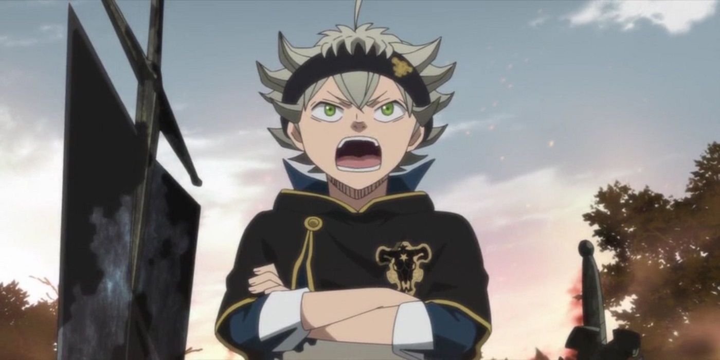 Black Clover Asta speaking while crossing his arms