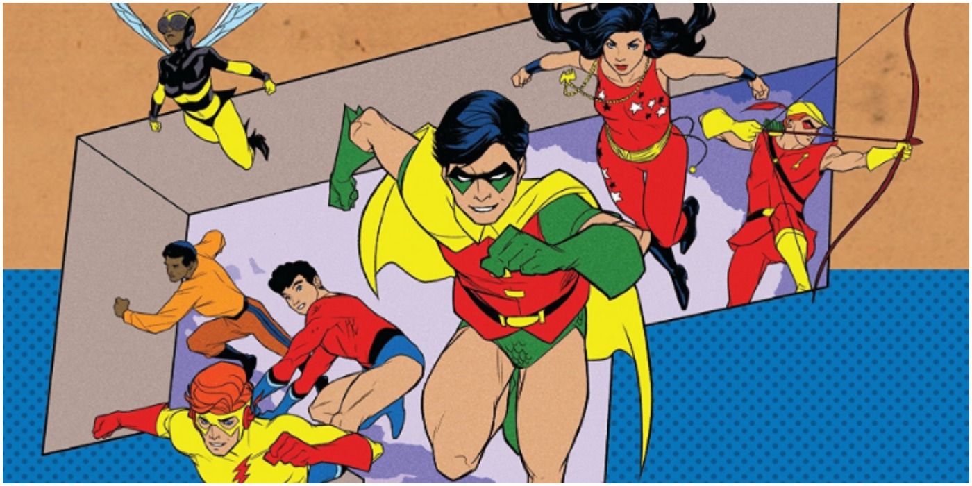 The Bronze Age Teen Titans race into action.