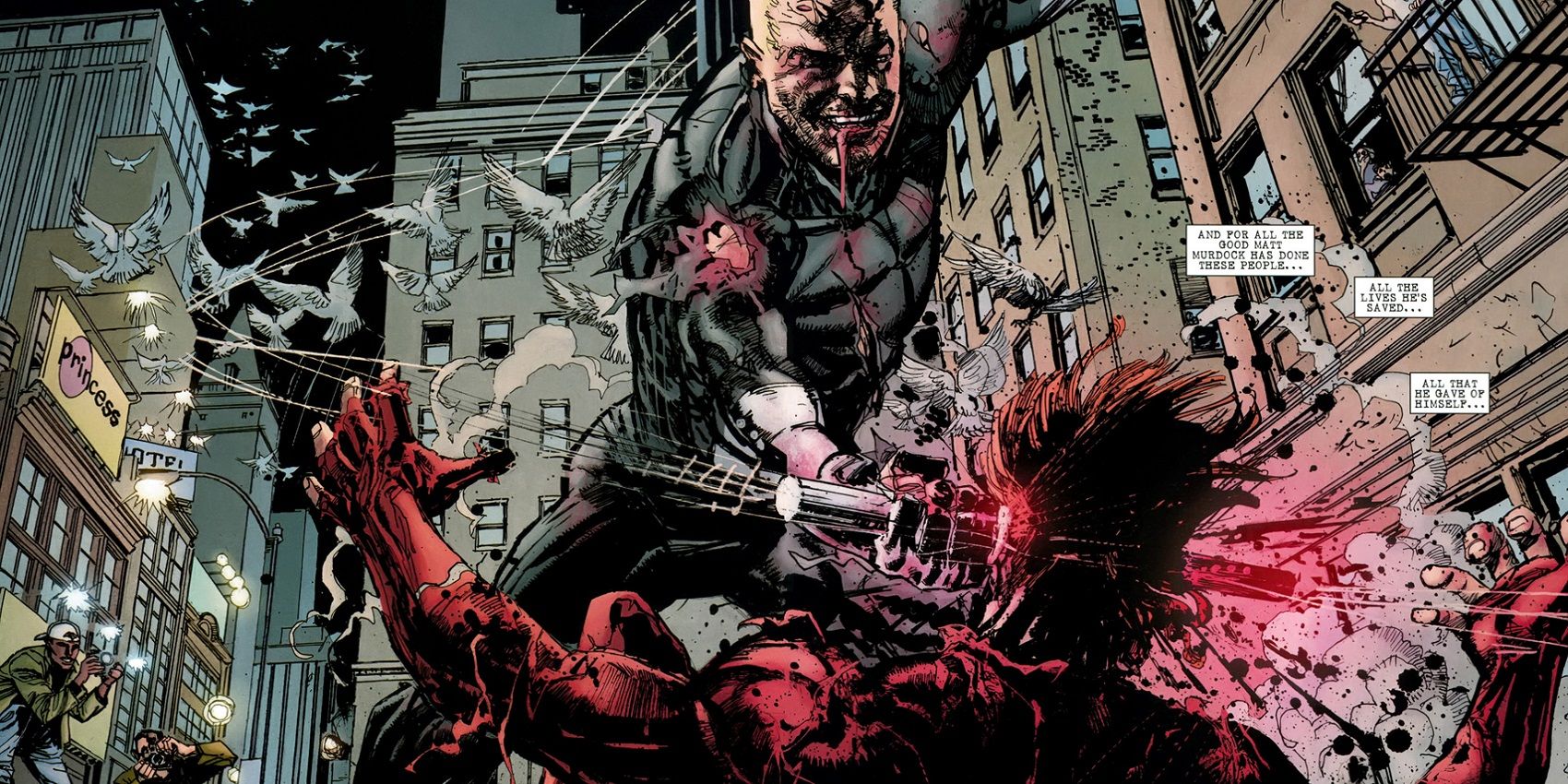 Bullseye killing Daredevil in End of Days