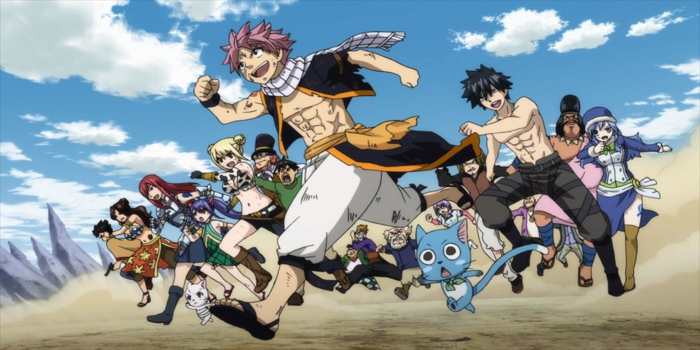 The cast of Fairy Tail.
