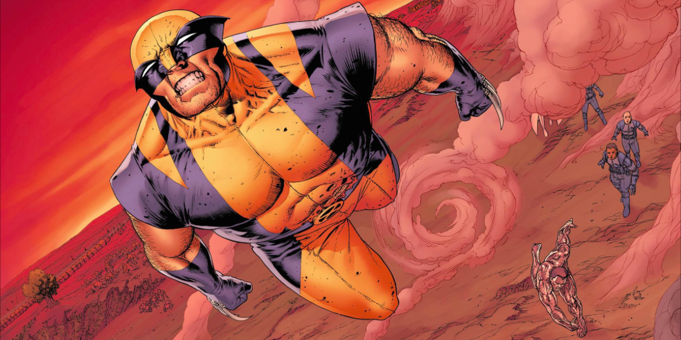 Wolverine uses the X-Men's infamous Fastball Special.