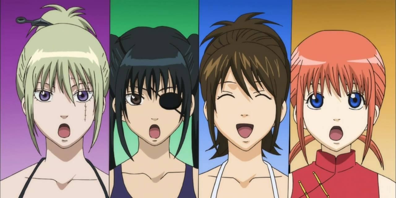 Tsukkyo, Kyuubei, Otae, and Kagura At the Pool