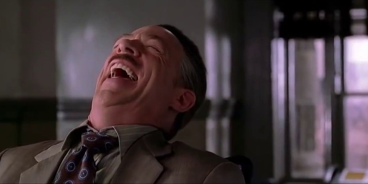 J. Jonah Jameson laughing