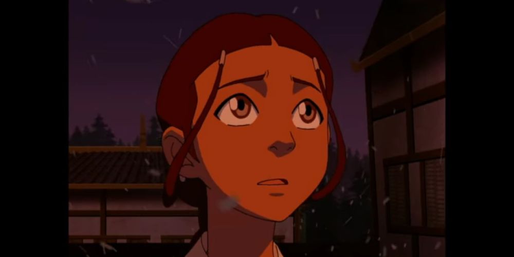 Katara when she realizes Aang is the powerful bender in her fortune