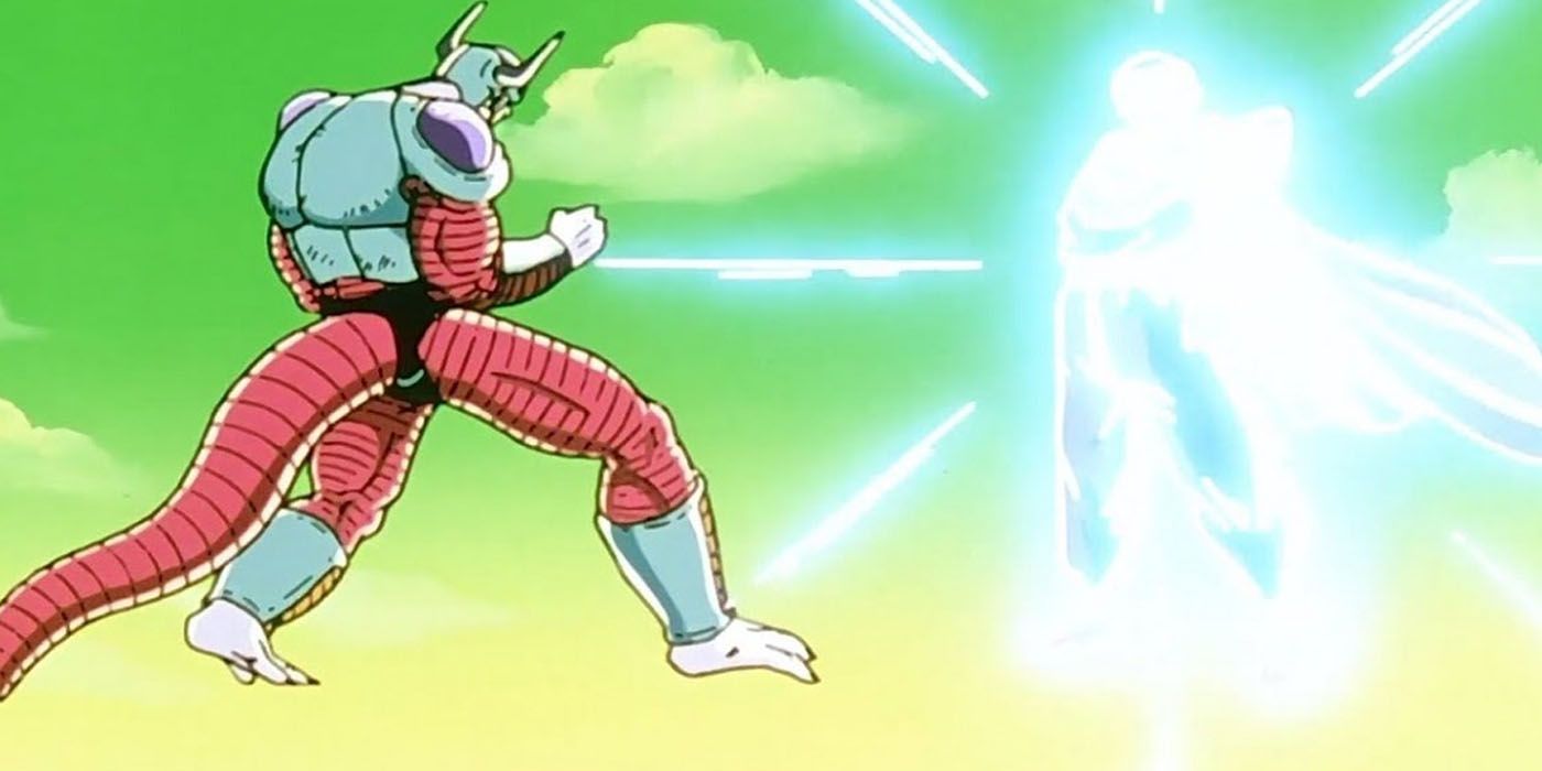 Piccolo shows off his new strength to Frieza's second form in Dragon Ball Z