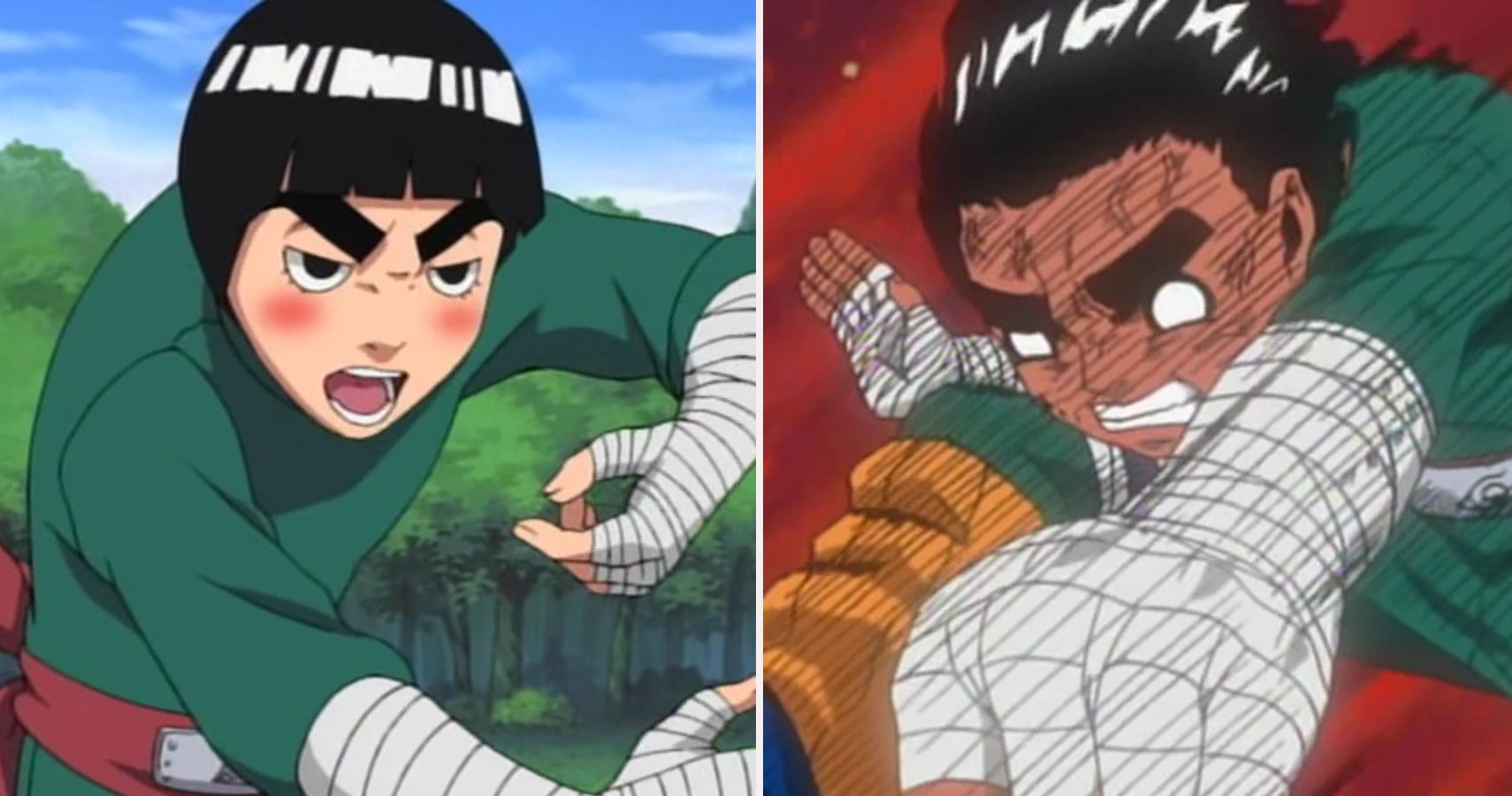 Is Lee more powerful than Naruto?