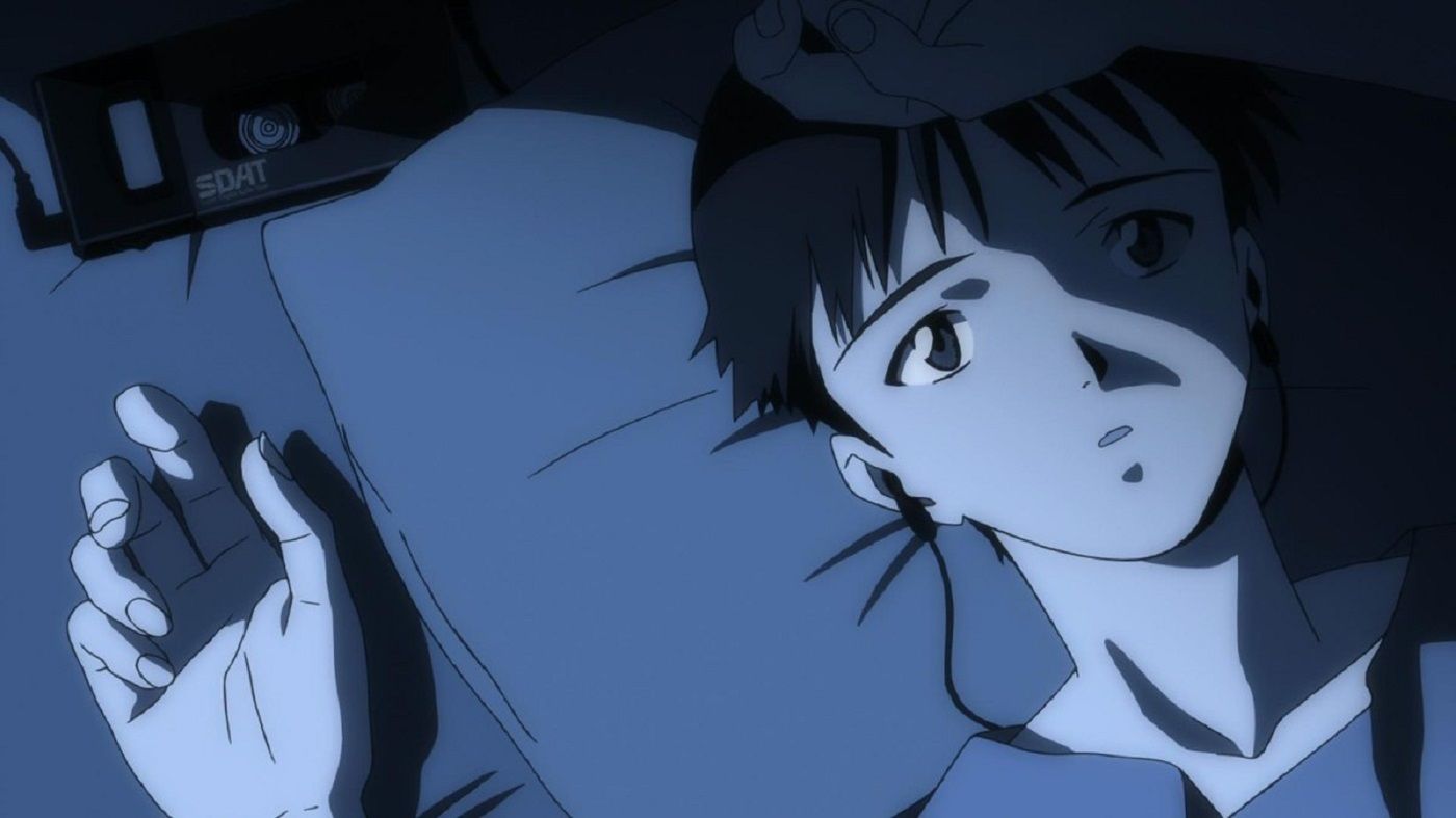 Shinji Listening to Music