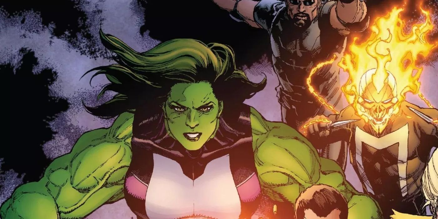 She-Hulk, Ghost Rider, and Blade