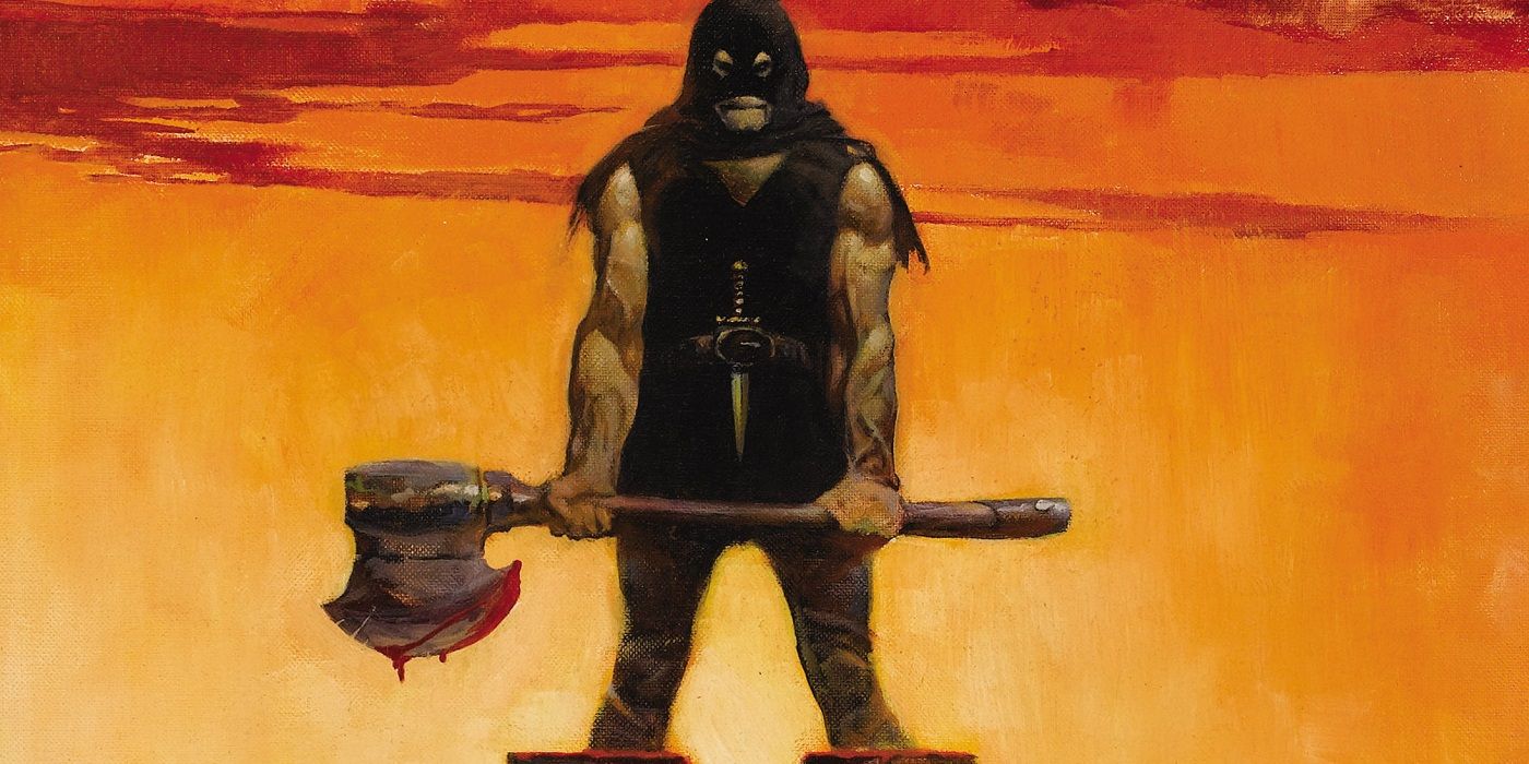 An executioner drawing by Frank Frazetta