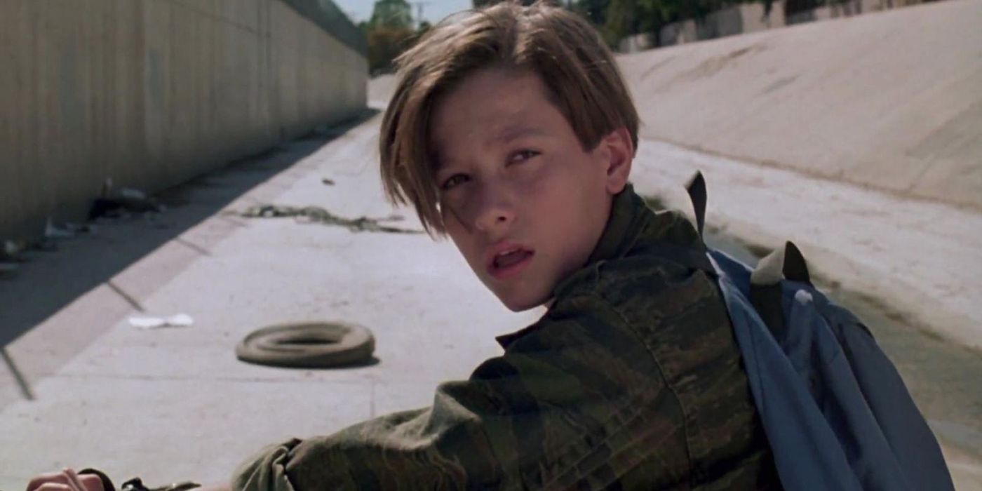 John Connor flees from T-1000 in Terminator: Judgment Day