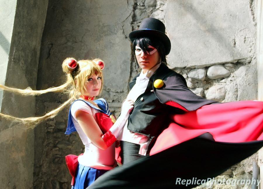 Adult Male Sailor Moon Tuxedo Mask Costume