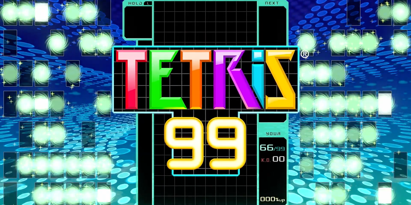 Uma imagem do banner promocional do Tetris-99
