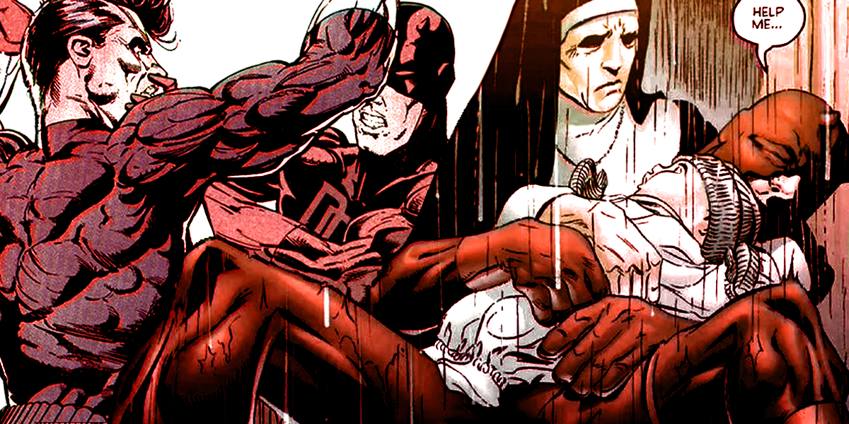 Daredevil storylines split image