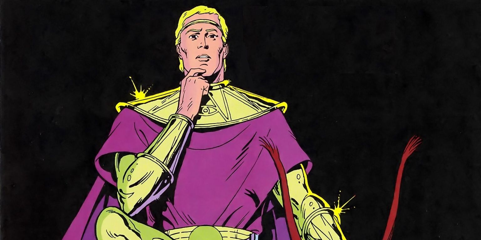 Ozymandias ponders something with a look of surprise on his face in DC Comics