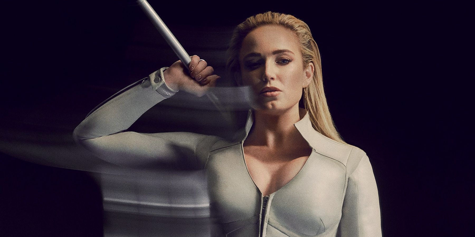 Caity Lotz as Sara Lance/White Canary in Legends of Tomorrow.