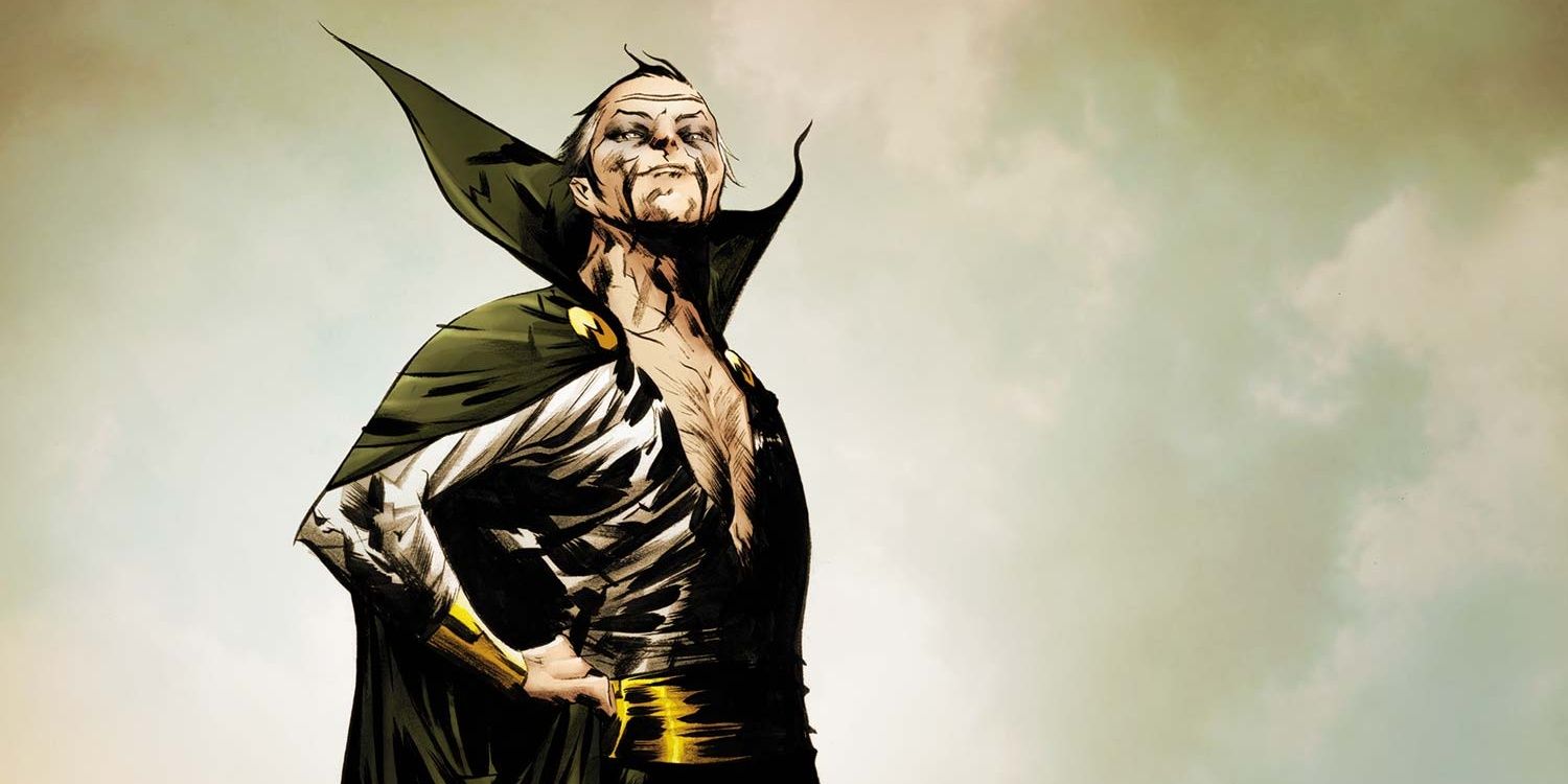 Ra's al Ghul standing proud against a pale sky in DC Comics