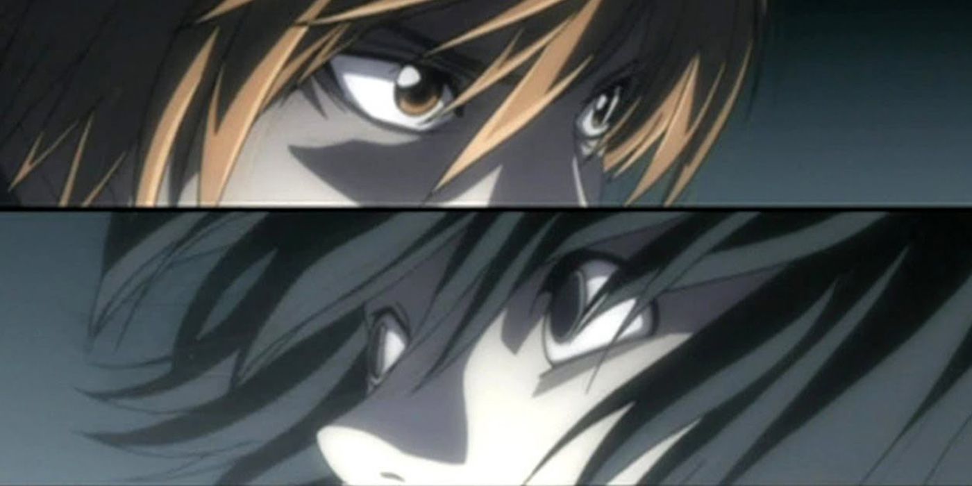 Death Note L and Light staredown