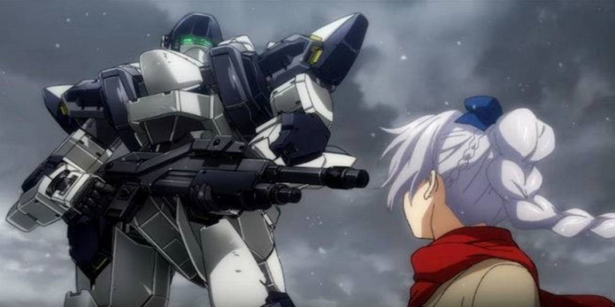 A mecha arises in Full Metal Panic!  Invisible victory