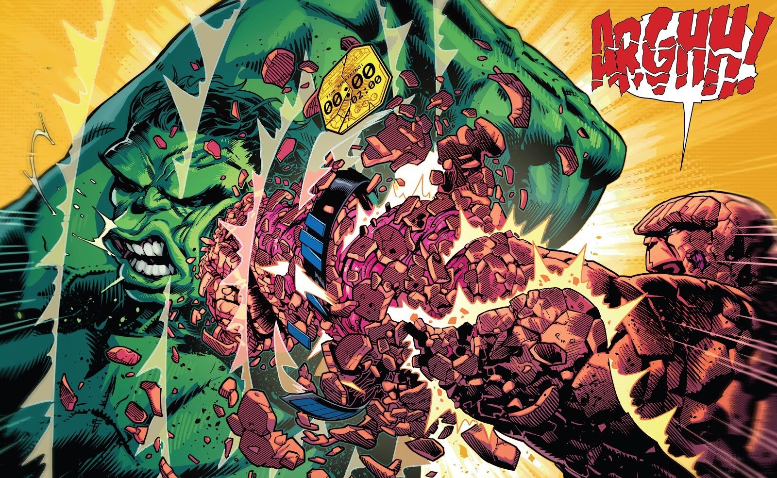 Fantastic Four Hulk Thing punch
