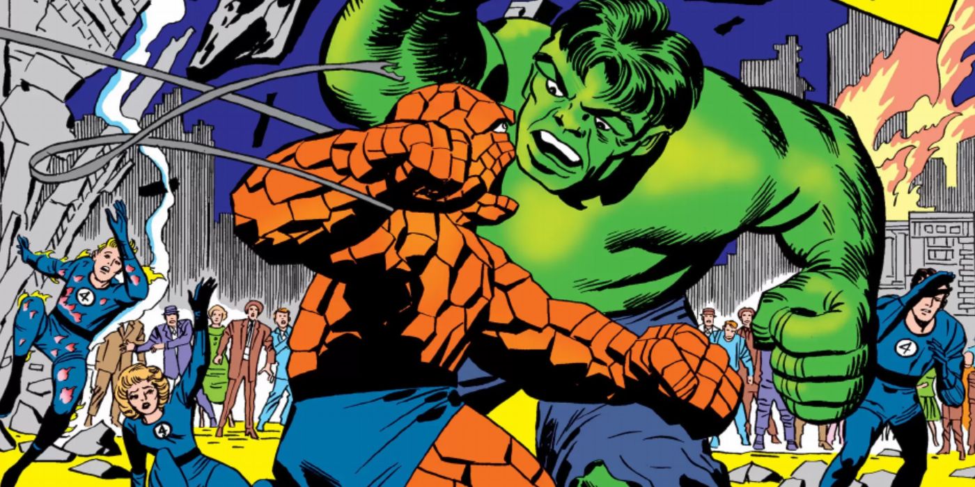 Fantastic Four Thing vs Hulk