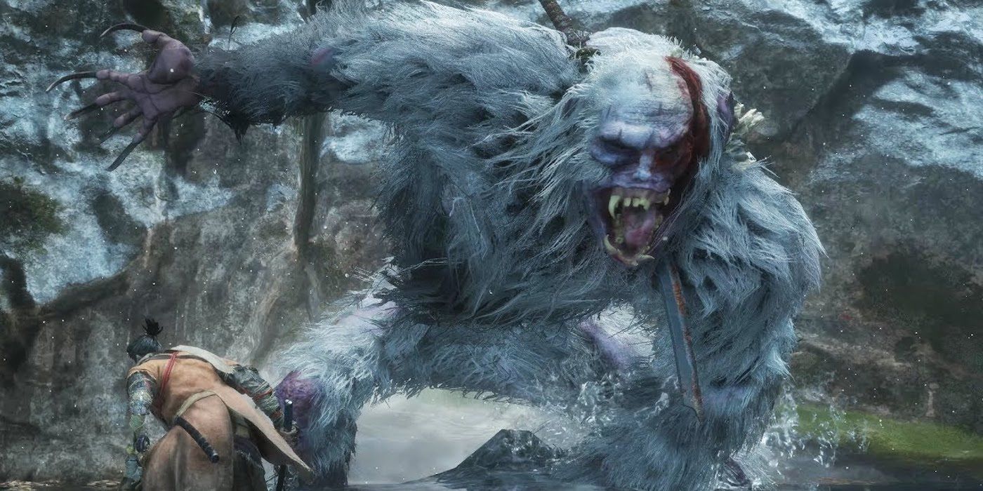 O Macaco Guardião furioso em Sekiro Shadows Die Twice