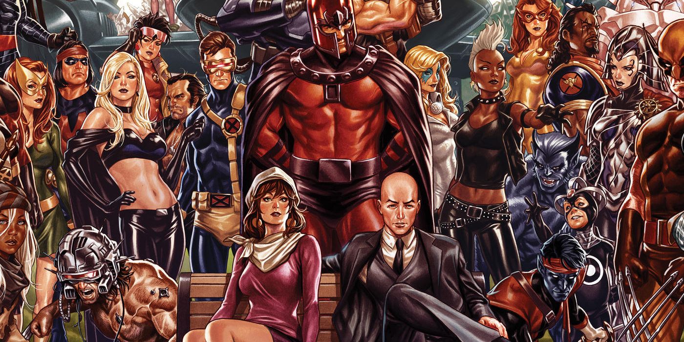 Cover to House of X/Powers of X featuring a collection of characters