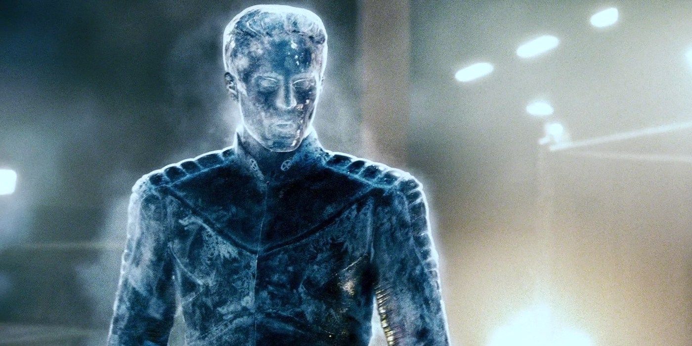 Iceman's ice form in X-Men: The Last Stand