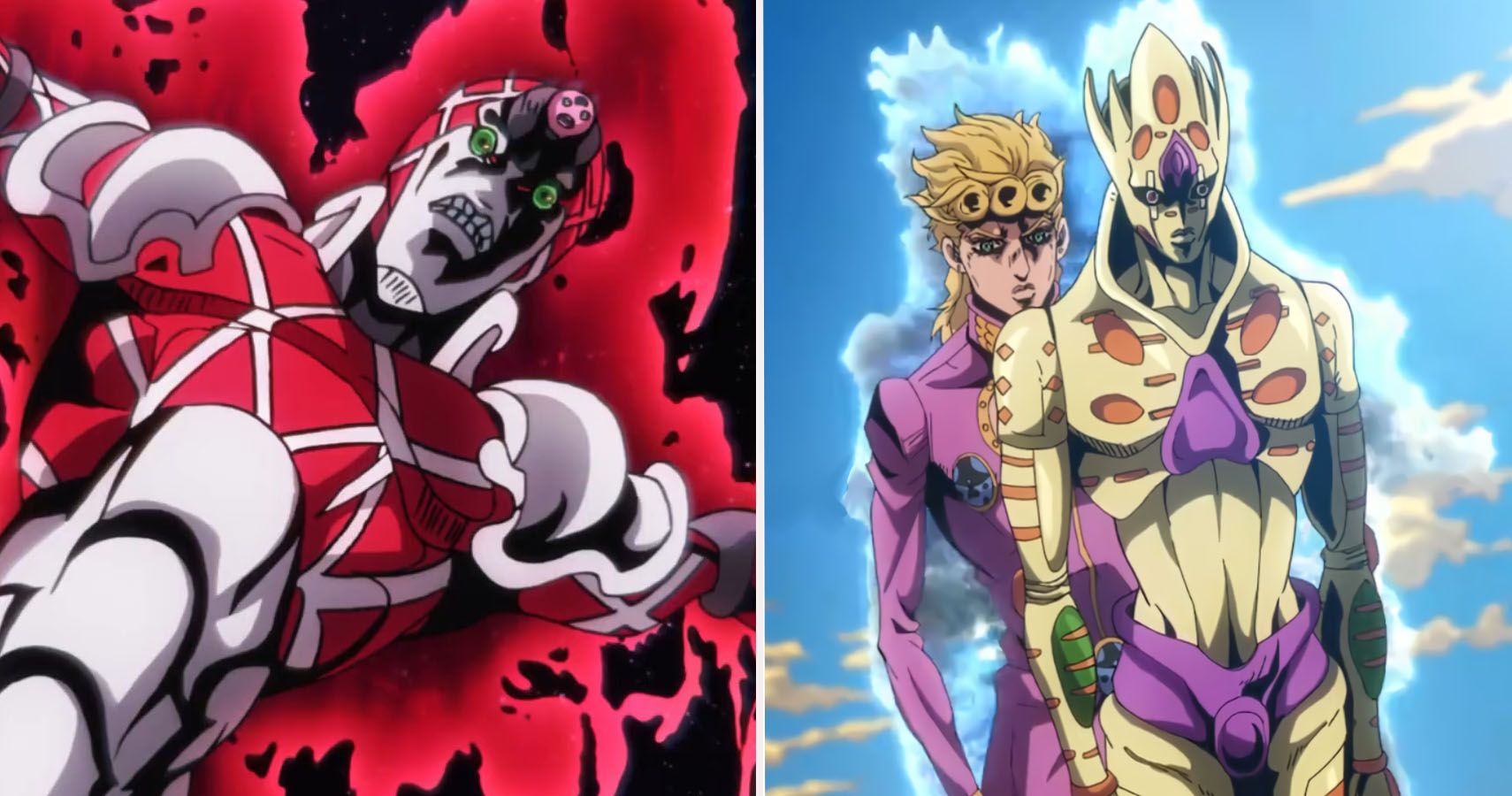 Featured image of post King Crimson Requiem Vs Gold Experience Requiem This stand is the evolved requiem form of gold experience created when pierced by the stand arrow