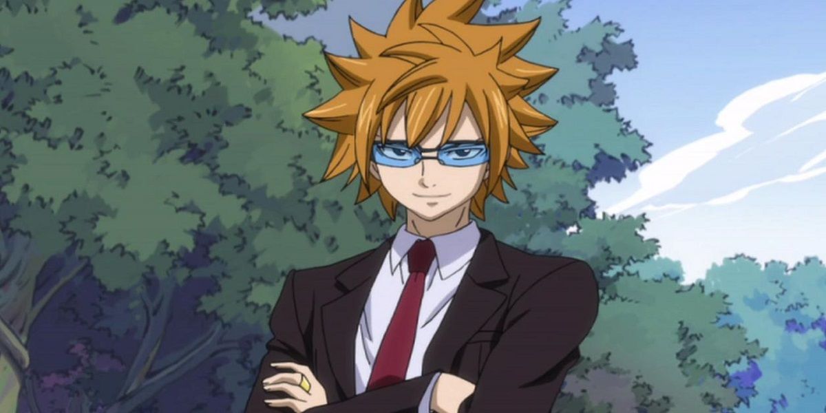 Loke crossing his arms in Fairy Tail