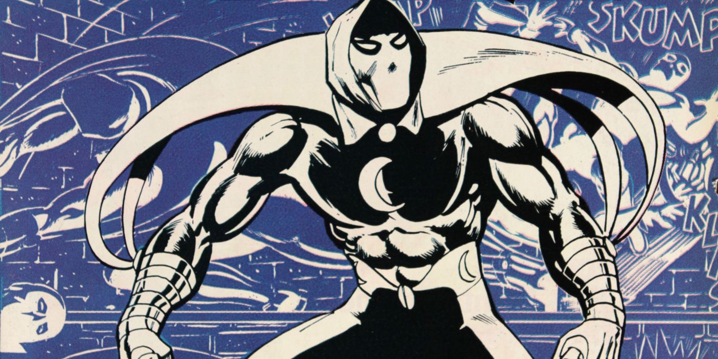 Moon Knight's original costume from the comics