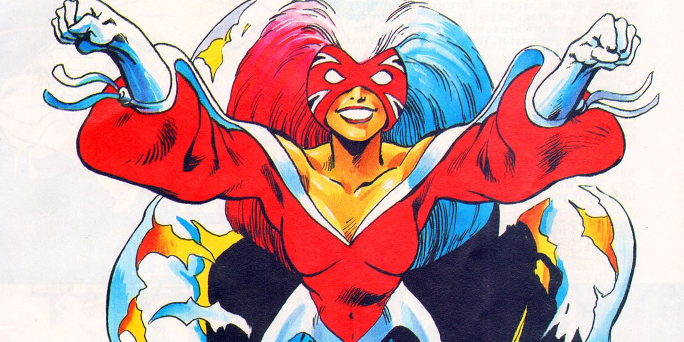 Betsy Braddock in her first Captain Britain costume as Lady Britain