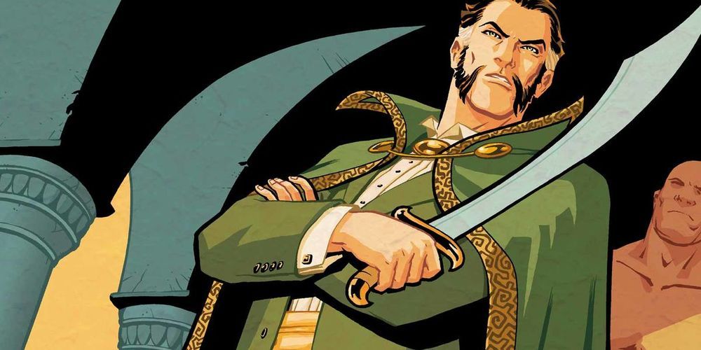 Ra's al Ghul holding a sword from DC comics