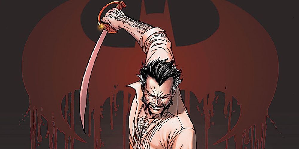 Ra's al Ghul stabbing Damian Wayne from DC comics