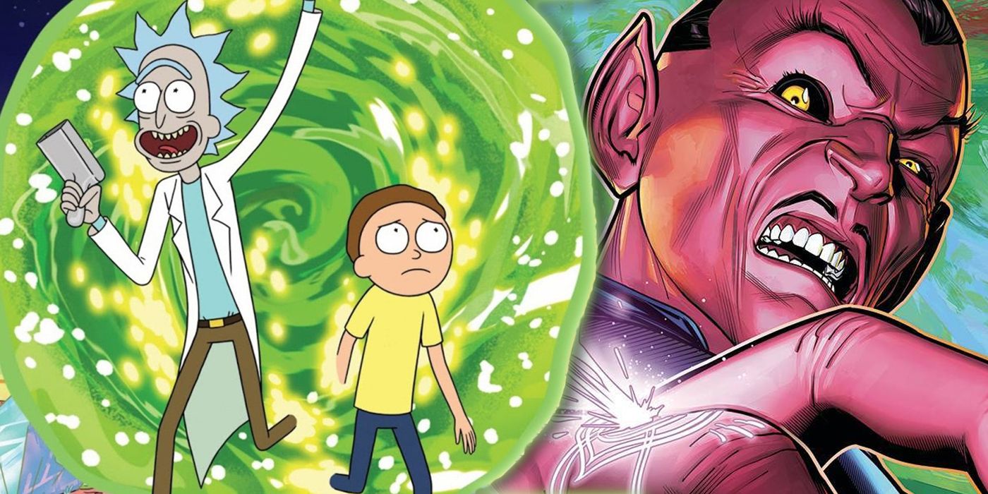 Rick and Morty and Sinestro