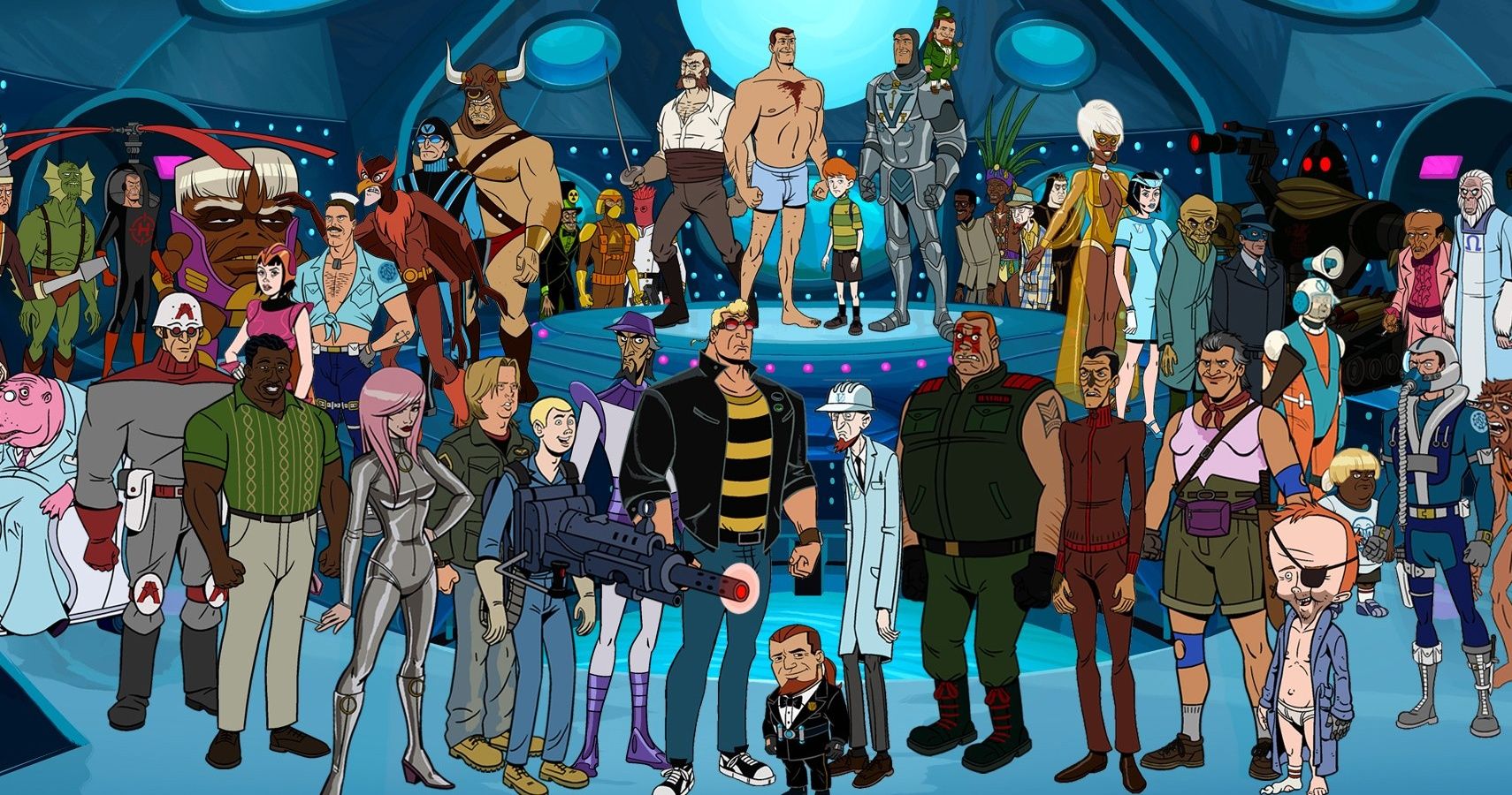 The large cast of The Venture Bros.