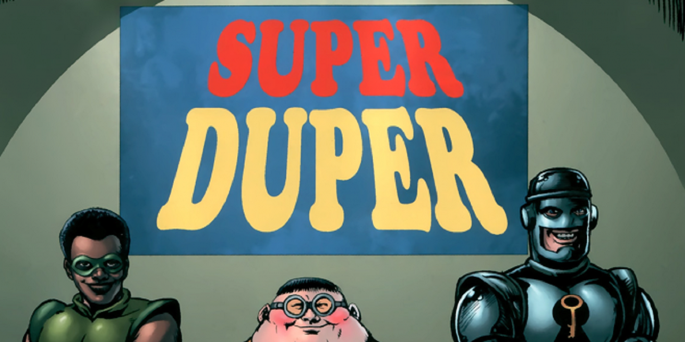 Three members of Super Duper from The Boys comic.