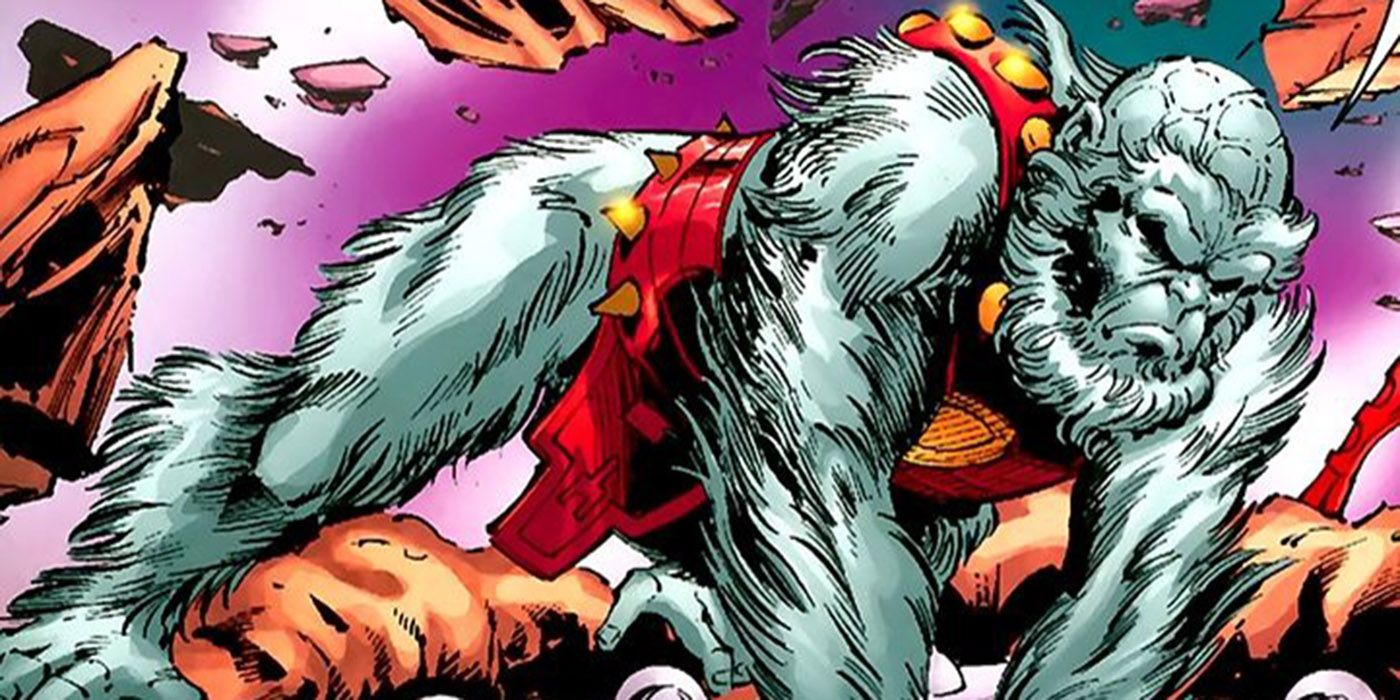 Ultra-Humanite in his white ape body in DC Comics