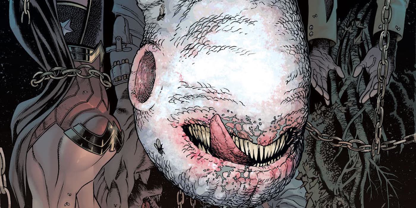DC Comics Upside-Down-Man likes his sharp teeth