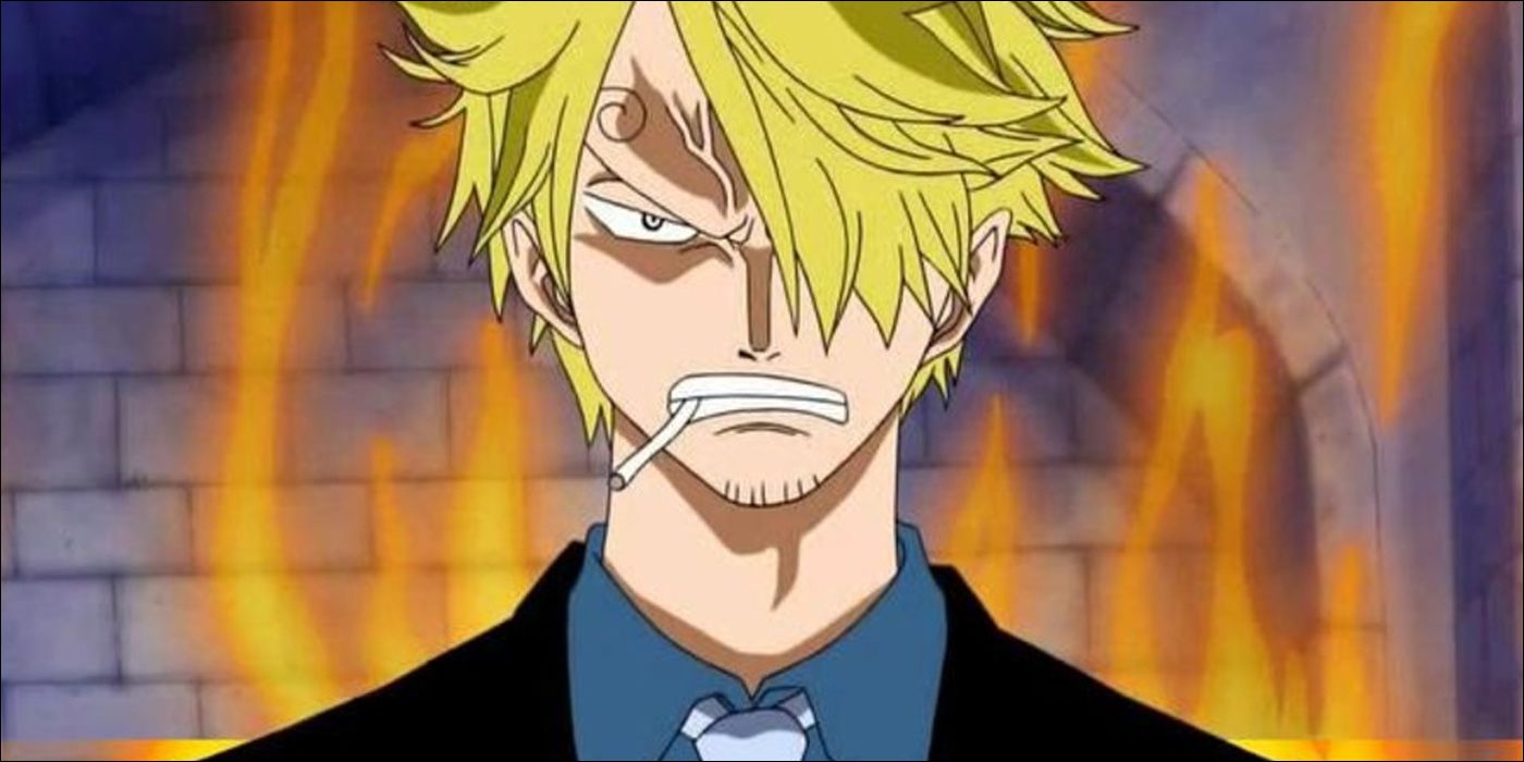 Sanji Vinsmoke angry in One Piece.