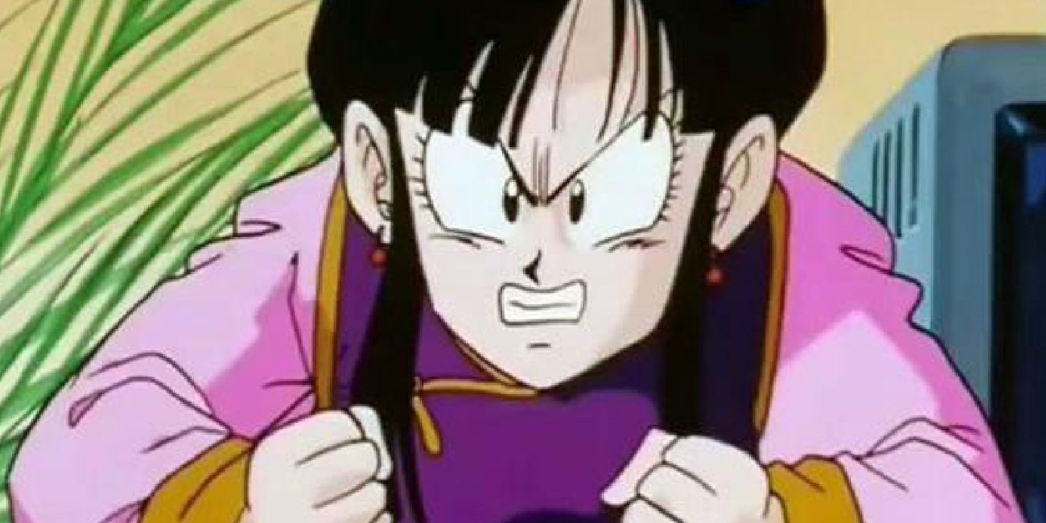 Chi-Chi gets angry in Dragon Ball Z