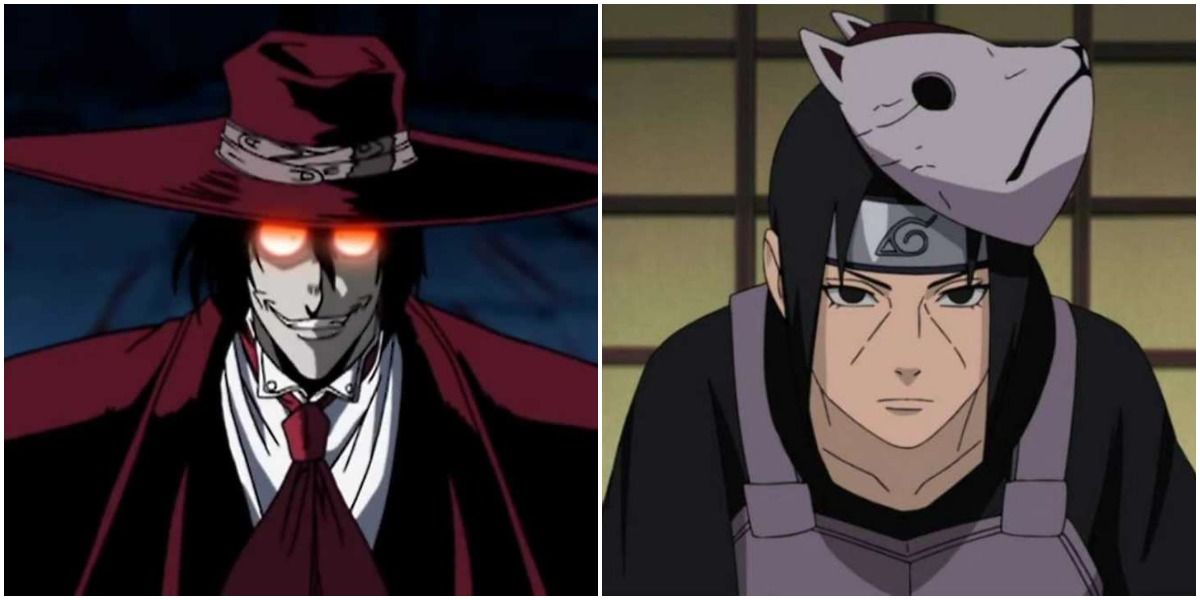 Alucard from Hellsing and Itachi from Naruto
