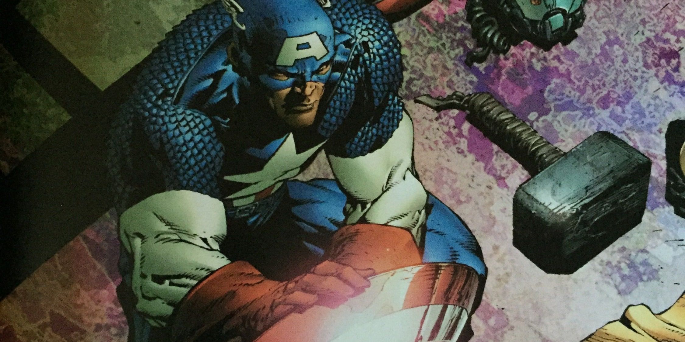 Captain America hangs head in Avengers Disassembled