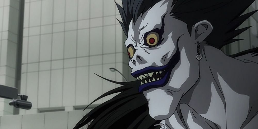 Ryuk is talking in Death Note.