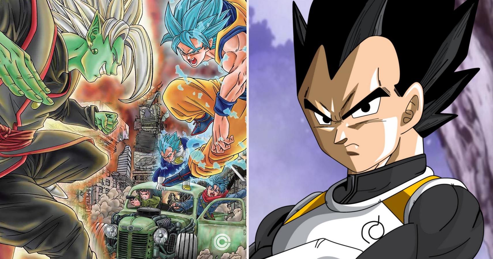 Vegeta e seus filhos  Dragon ball super manga, Anime dragon ball