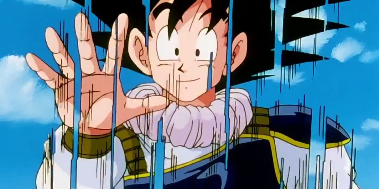 Goku uses Instant Transmission in Dragon Ball