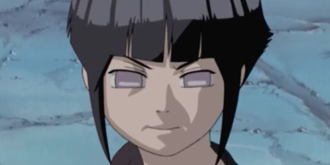 Hinata preparing to fight in Naruto episode 151