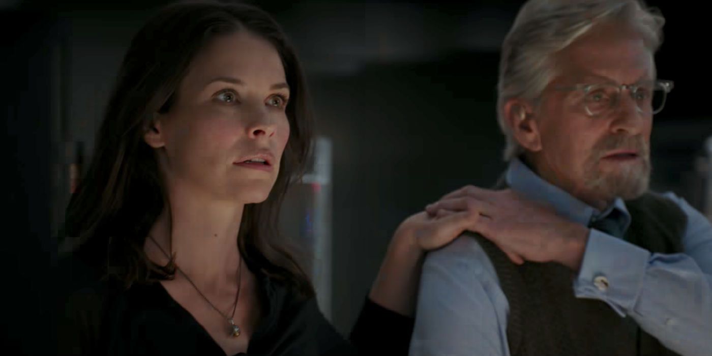 Hope and Hank Pym in Ant-Man and the Wasp