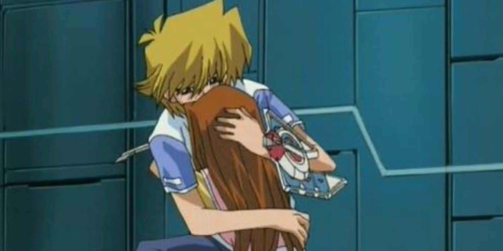 Joey and Serenity hugging